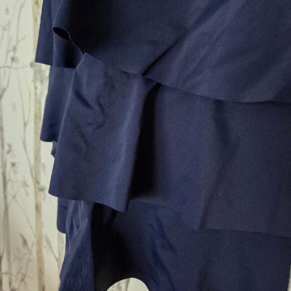 Lane Bryant Swim By Cacique V-Neck Rainbow Detail Ruffle Bathing Suit Top Size22 - Picture 4 of 7